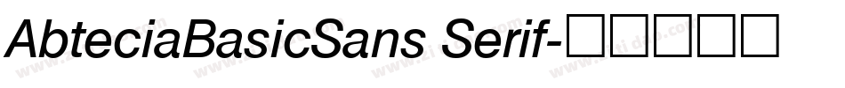 AbteciaBasicSans Serif字体转换